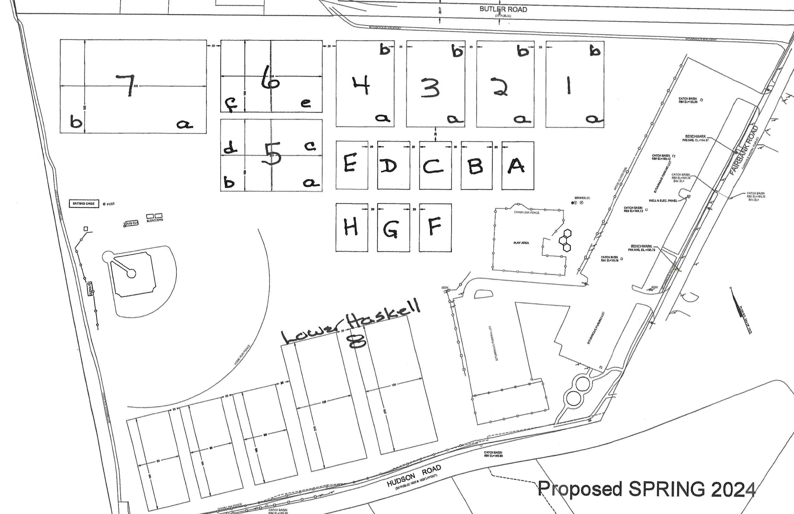 Spring 2024 Haskell Field Layout Sudbury Youth Soccer